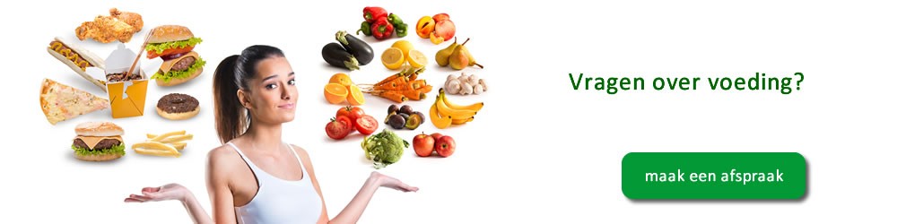 Vragen over voeding? Maak een afspraak met de dietist